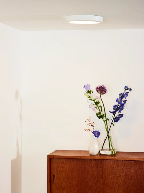 Lucide TENDO-LED - Lámpara de techo - Ø 22 cm - LED - 1x18W 3000K - Blanco - ambiente 1